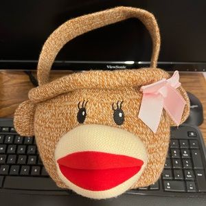 Sock monkey basket